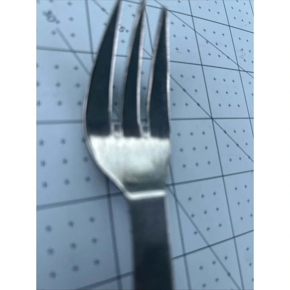 CAMBRIDGE STAINLESS STEEL KOREA MODERNA PATTERN PIERCED HANDLE PLACE FORK 🍽